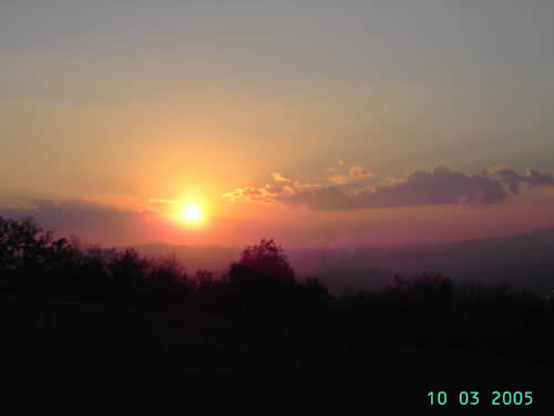 Tramonto visto dalla Panoramica